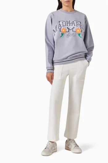 Chunky-rib Sweatshirt in Cotton Fleece