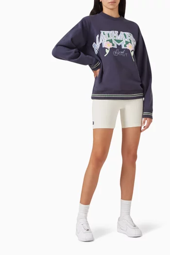Chunky-rib Sweatshirt in Cotton Fleece