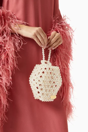 Strawberry Mini Bag in Acrylic Beads