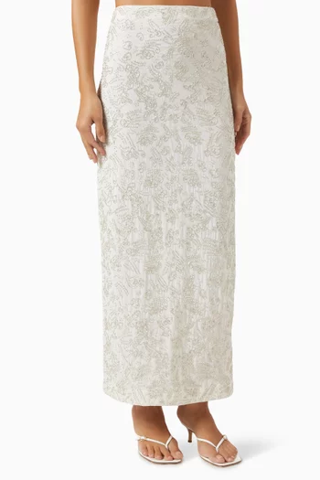 Barletta Bead-embellishment Skirt
