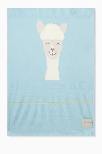 Alpaca Blanket in Silk-cotton