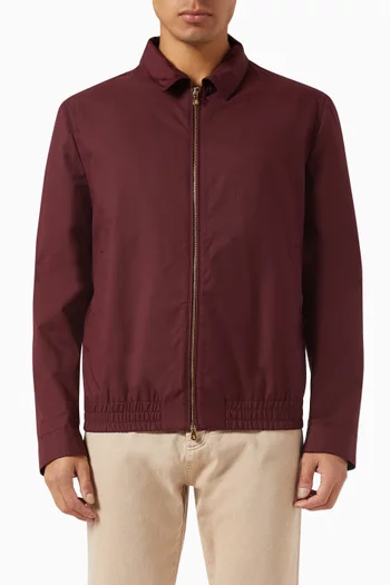 Zip-up Jacket in Cotton-blend