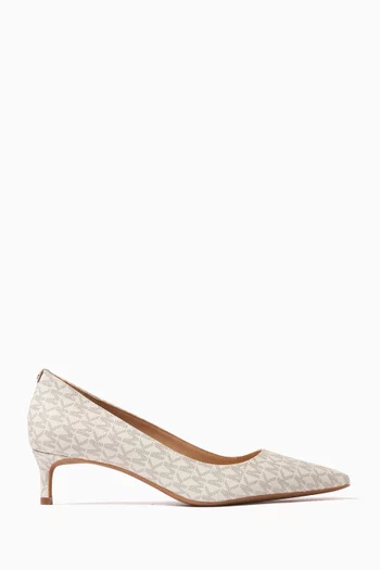 Alina Flex 50 Logo Pumps in Coated-canvas