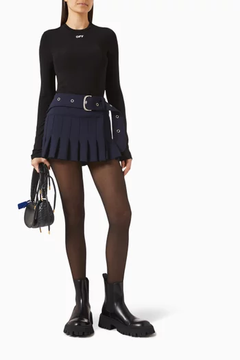 بلوزة بقصة ضيقة بشعار الماركة جيرسيه