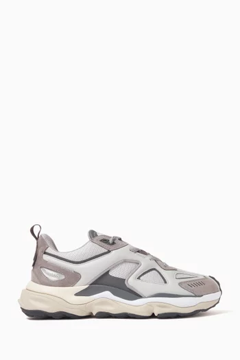 Satellite Runner Sneakers in Leather and Mesh