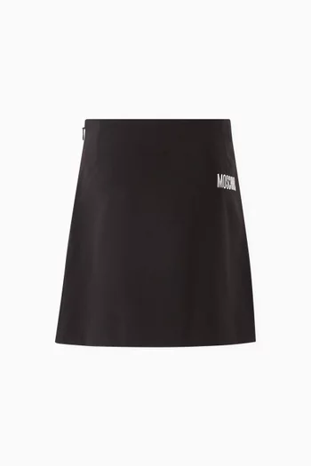 Logo-embroidered Skirt in Jersey