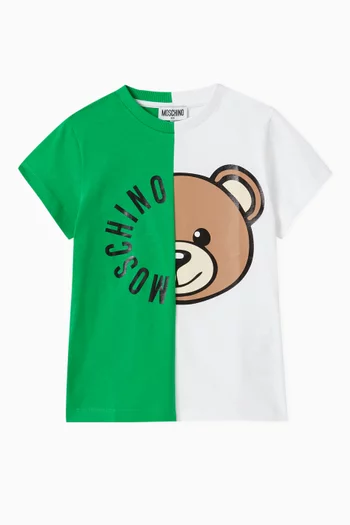 Two-tone Teddy Bear T-shirt in Cotton