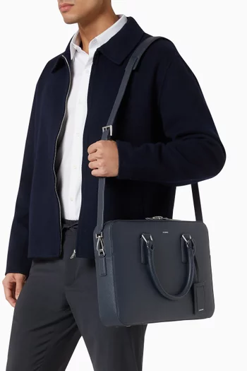 Large Downtown Briefcase in Leather