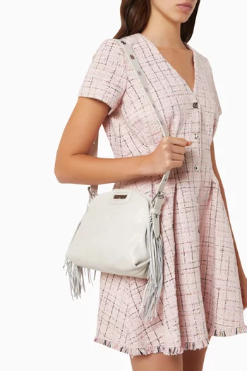 Mini Miss M Crossbody Bag in Crinkled Leather
