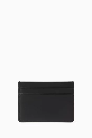 Logo Card Holder in Leather