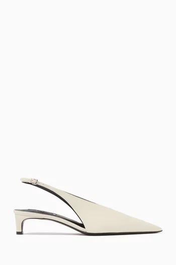 Slingback Pumps in Leather
