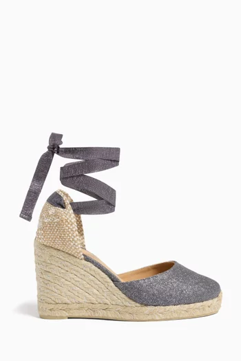 Carina 70 Espadrille Wedges in Canvas