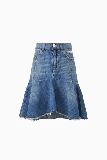 Denim Skirt in Cotton