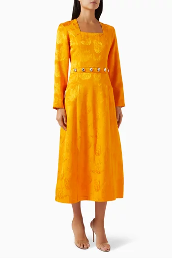 Gem-embellished Midi Dress
