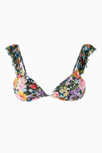 Rosie Floral-print Bikini Top