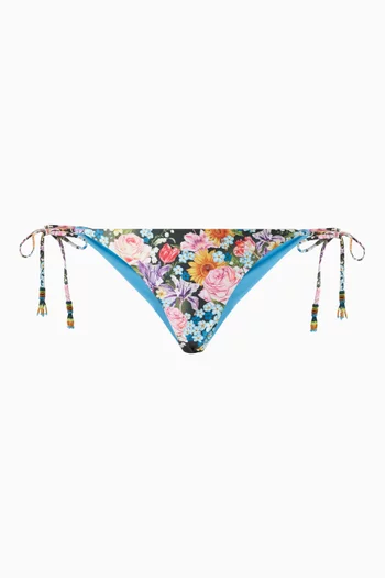 Reversible Tammy Floral-print Bikini Briefs