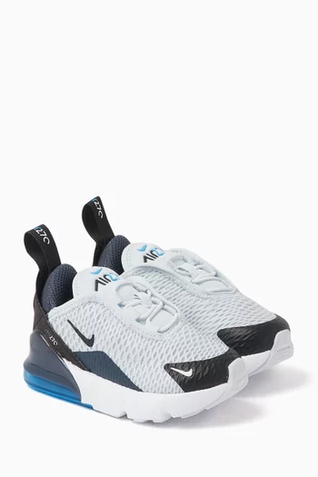 Buy Nike Grey Baby Air Max 270 Sneakers in Mesh for Baby Boys in