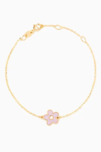 Ara Flower Bracelet in 18kt Gold