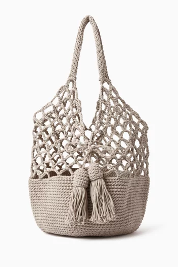 Medium Funky Net Bag in Crochet