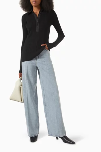 Wide-leg Jeans in Denim