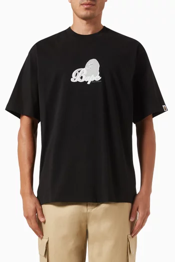 3D Art Ape Head T-shirt in Cotton-jersey
