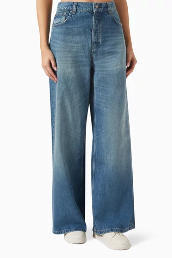 x GI Candiani Wide-Leg Fit Jeans in Organic Cotton