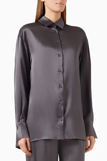 Relaxed-fit Shirt in Mulberry Silk