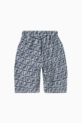 Logo Bermuda Shorts in Linen