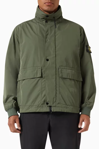 Compass Badge Jacket in Twill Weave