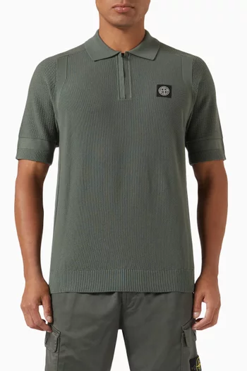 Polo Shirt in Cotton Knit