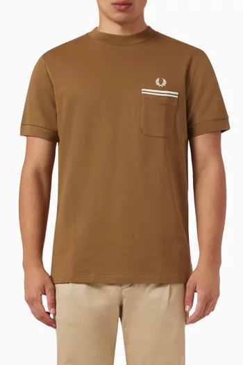 Loopback Jersey Pocket T-Shirt in Cotton