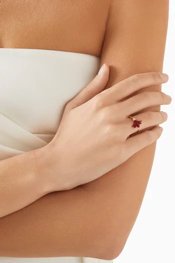 Small Psychedeliah Vine Diamond Ring in 18kt Yellow Gold