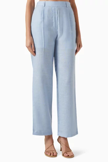 Straight-fit Pants in Linen
