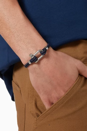 Adriano Woven Bracelet in Leather
