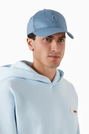 Nova Embroidered Baseball Cap in Cotton