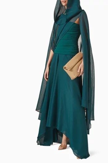 معطف بنمط قفطان ديما الأسدي قماش بدل تويل