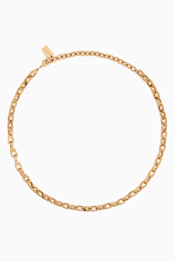 Signature C-chain Choker in Gold-plated Brass