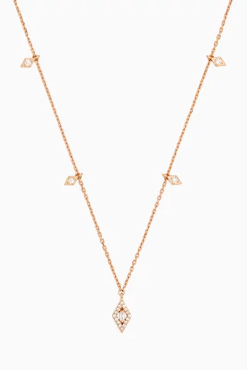 Delicatesse Diamond Necklace in 18kt Rose Gold