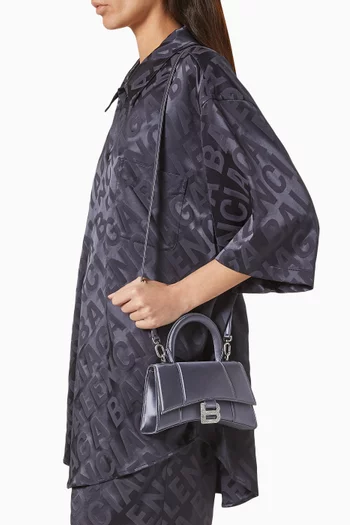 XS Hourglass Handbag in Satin