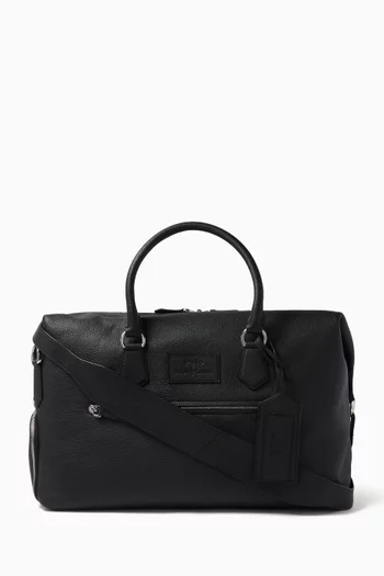 Large Duffle Bag in Pebbled Leather