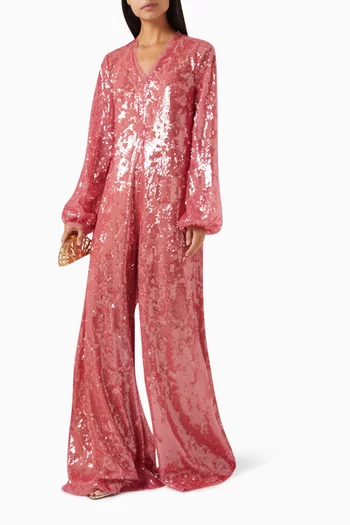 Sequin-embellished Jumpsuit