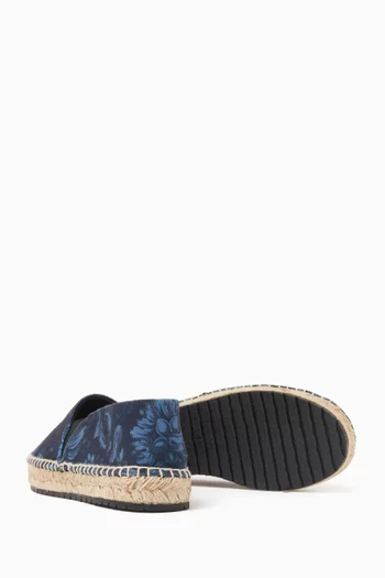 Barocco-print Espadrilles in Cotton