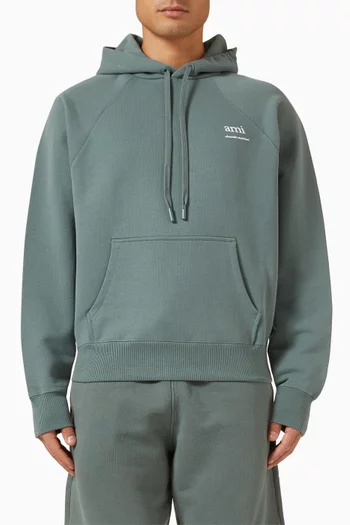 Ami Alexandre Mattiussi Hoodie in Organic Cotton-fleece