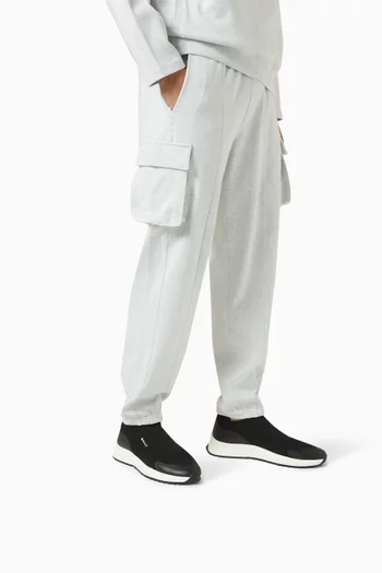 سنيكرز ديوان منسوج من قماش شبكي