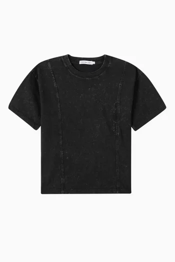 Relaxed Acid Dye T-shirt in Cotton-jersey