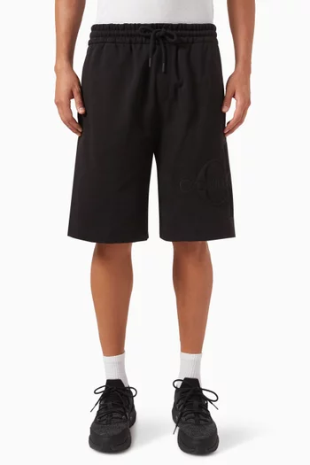 Logo Shorts in Cotton-viscose