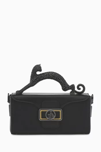 Nano Pencil Cat Bag in Leather