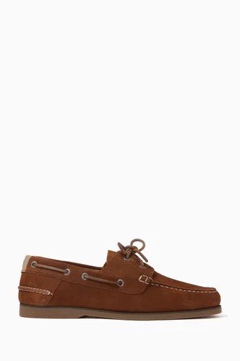 Flag Boat Shoes in Suede