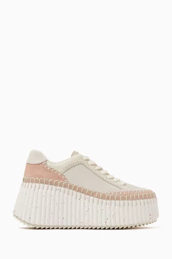 Nama Flatform Sneakers in Calfskin