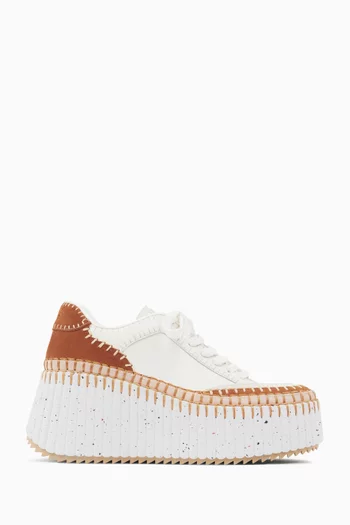 Nama Flatform Sneakers in Calfskin